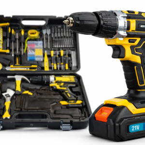 Taladro Atornillador Percutor 21V Ecodrop Max + Kit de Herramientas