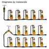 Kit Riego Automático Ecodrop 20 Goteos 20m Plantas